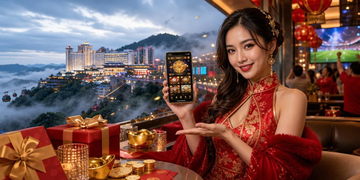 Player using the mrlucky888 app in Genting Highlands to check VIP rewards and make a deposit